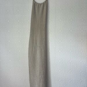 Elegant Silver Evening Gown